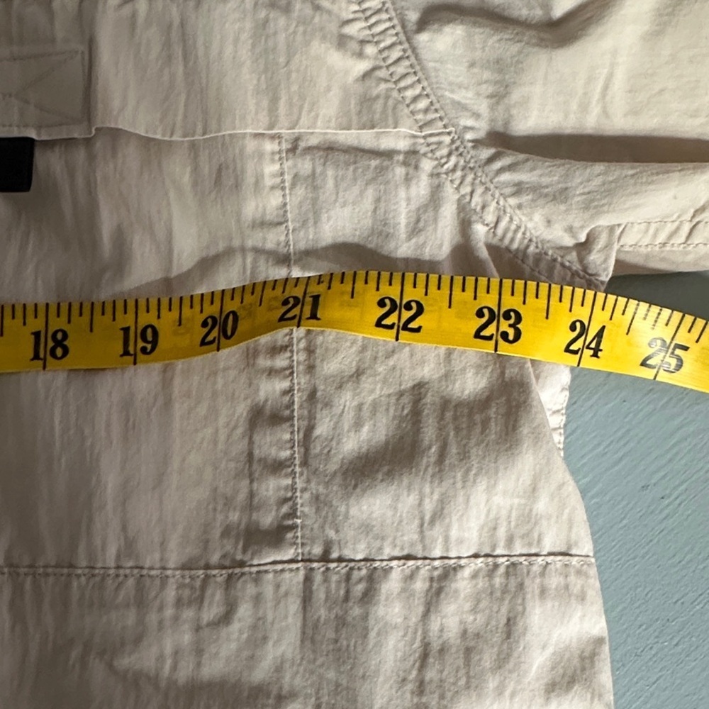 Vintage 90s Eddie Bauer Legend Tan Button Down Shirt Large Tall Gorpcore Fishing - Picture 6 of 7